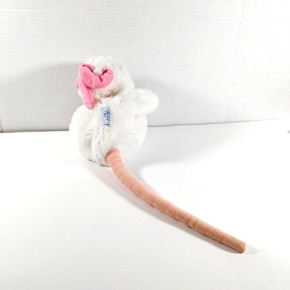 Blue Magic Plush Mouse Rat Hand Puppet White Soft Stuffed Animal Vintage - Picture 3 of 4